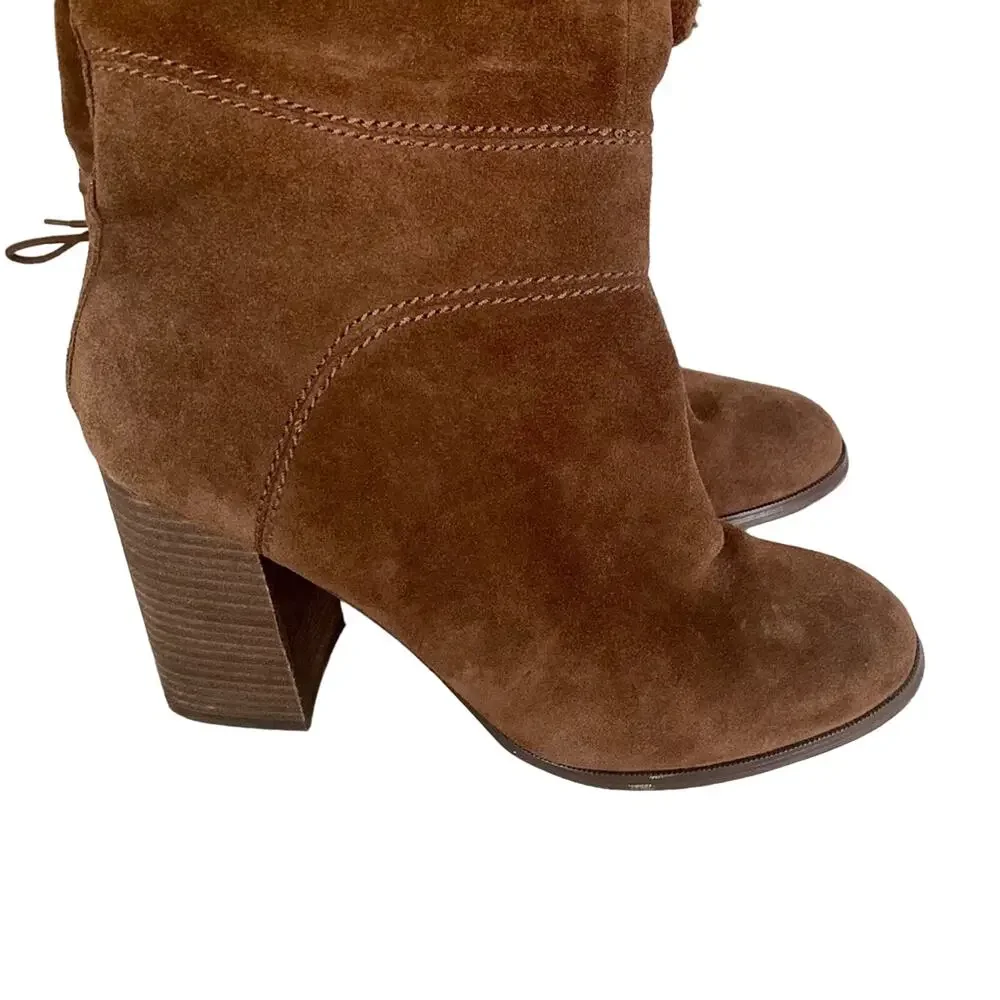 Steve Madden ~ Novela High Boots Brown ~ Suede